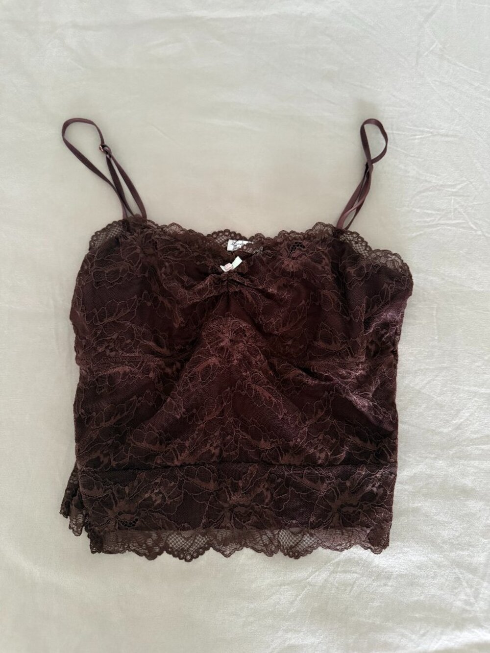 Free people - Brown lace tank - Size Medium